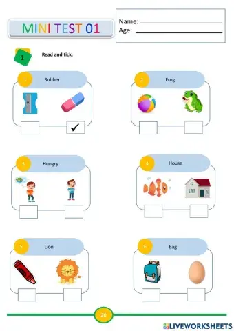 Academy stars starter -test