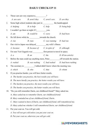 E9 - FT - ĐK - Daily check-up 11