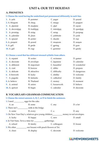 E6 - Unit 6 - Practice Ex 1