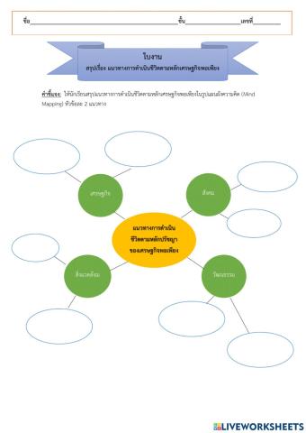 ใบงาน 4 มิติ เศรษฐกิจพอเพียง