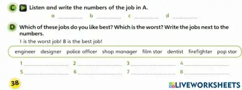 Unit 2: what do you do? lesson 2: what do you want to be?