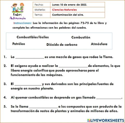 Contaminación del aire
