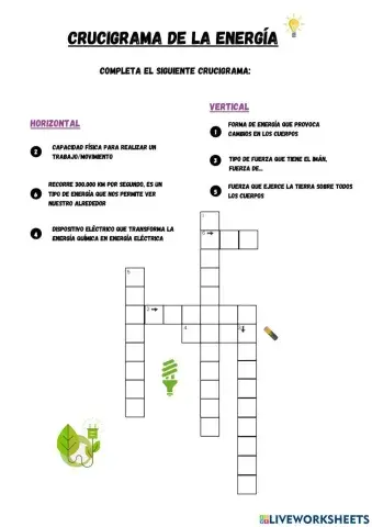 Crucigrama y Sopa de Letras