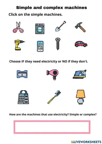 Simple and complex machines
