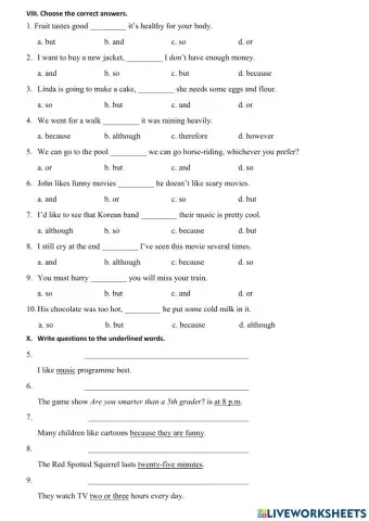 TA6-Unit 7-Conjunctions & Wh questions