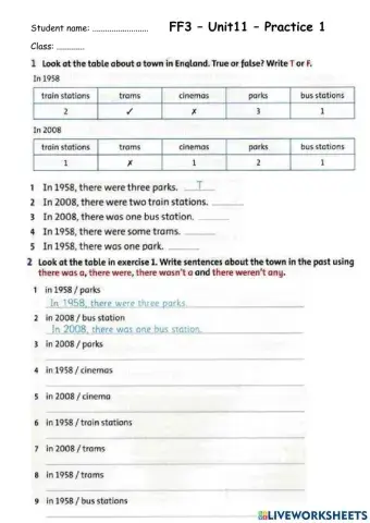 FF3 - Unit 11 - Practice 1