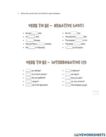 Be negative and question