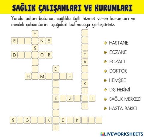 Sağlık Çalışanları ve Kurumları