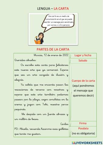 Escritura: La carta