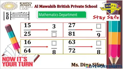 Equivalent fractions