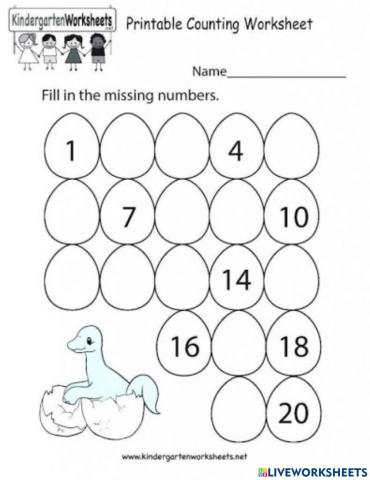Dinosaur eggs counting