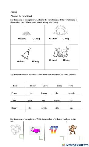 Phonics Review 2