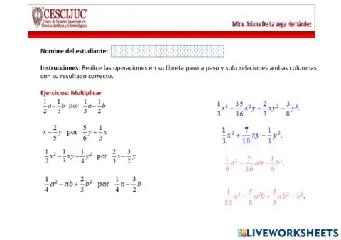 Multiplicacion de polinomios
