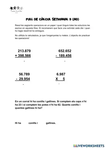 Full de càlcul 9-PI