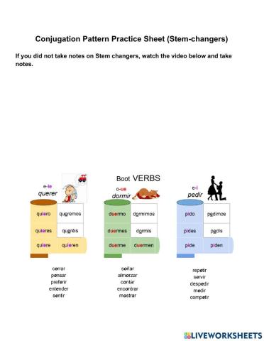 Stem-Changing verbs