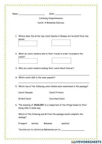 Conch: A Bahamian Delicacy