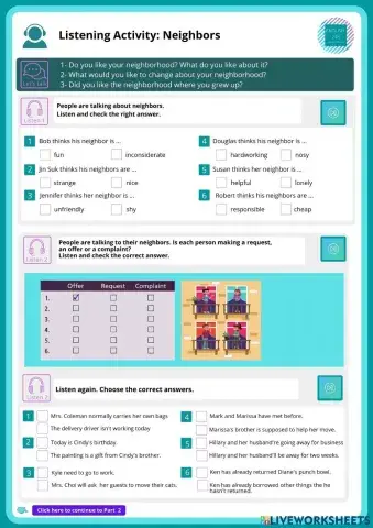 Listening: Neighbors