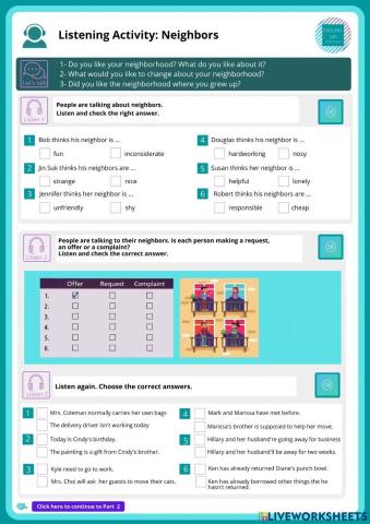 Listening: Neighbors