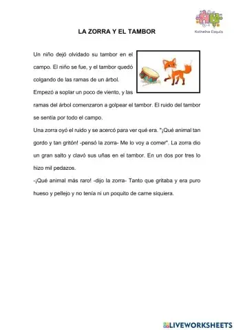 La zorra y el tambor
