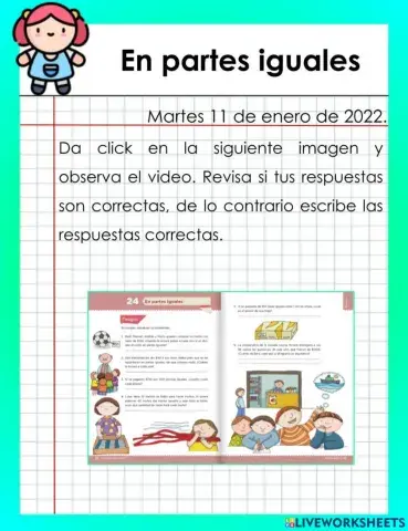 24 En partes iguales.