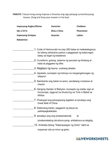 Araling Panlipunan 7 - Module 6