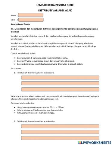 Distribusi Peluang Binomial