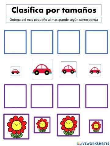 De grande a pequeño