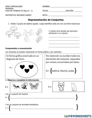 Representación de conjuntos