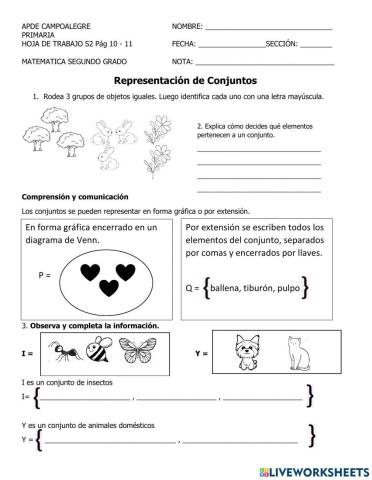 Representación de conjuntos