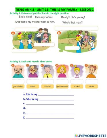 Unit11-This is my family-Lesson1