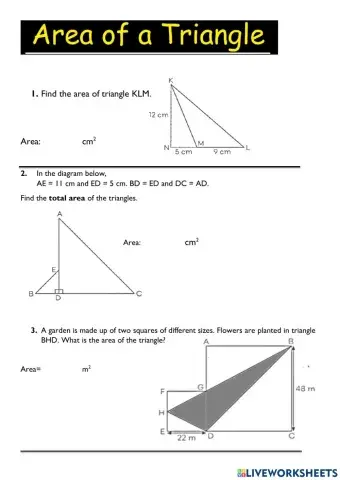 Area of triangles (diff)