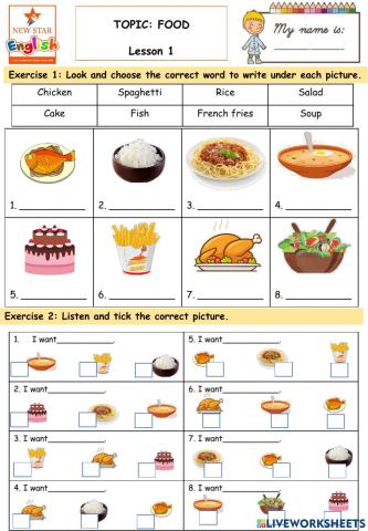 Po 3- Topic- Food- Lesson 1