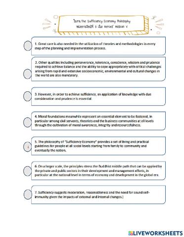 The Sufficiency Economy Philosophy