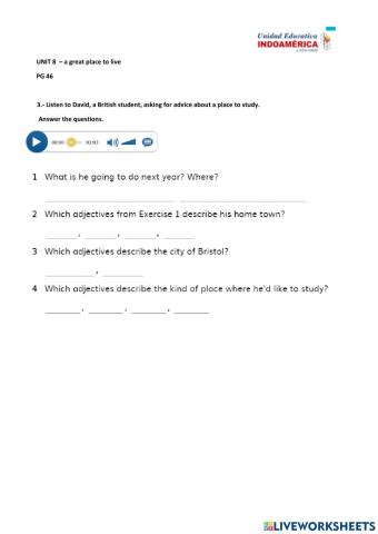 3RO -unit 8 pg 46 ACT 3