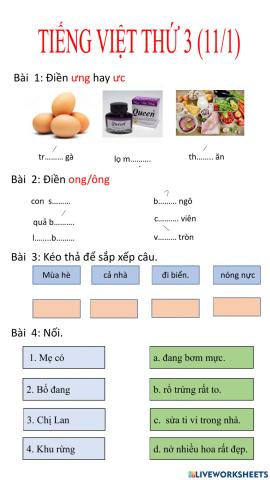 Tiếng Việt thứ 3 (11-1)