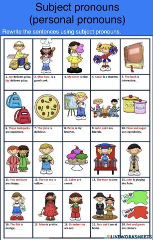Subject pronouns