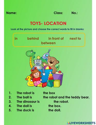 Toys, location