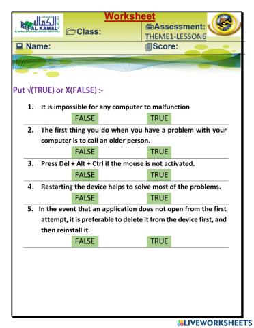 Lesson6- ict- first axis
