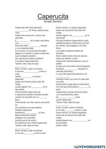 Caperucita roja (ismael serrano)