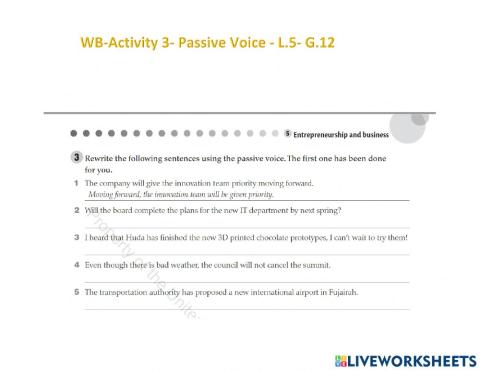 Unit 5: 5&6 Innovation