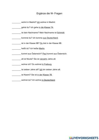 W-Fragen