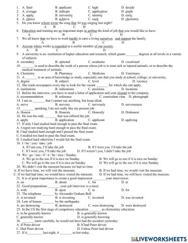 First term trial test