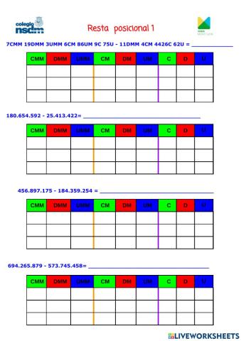 resta abn (posicional)
