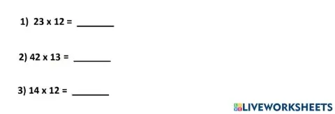 Multiply two, two-digit numbers