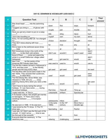 G6 dAY 42 LOOK BACK 2