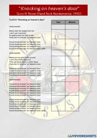 Knocking on heaven's door