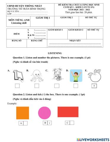 Smart start 2 Listening 1