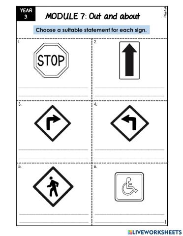 Year 3: Module 7 Out and about