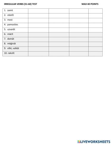 Ff4 irregular verbs 51-60