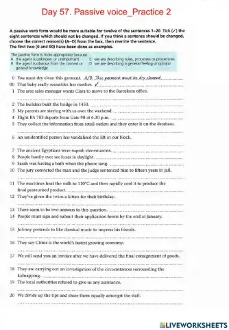 Day 57. Passive voice 2